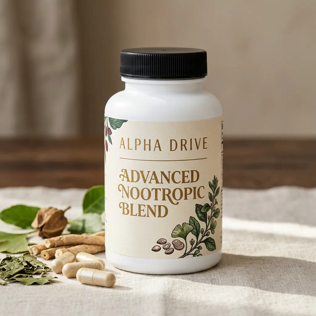 Alpha Drive voedingssupplement flacon - zink selenium pompoenpit voor mannen